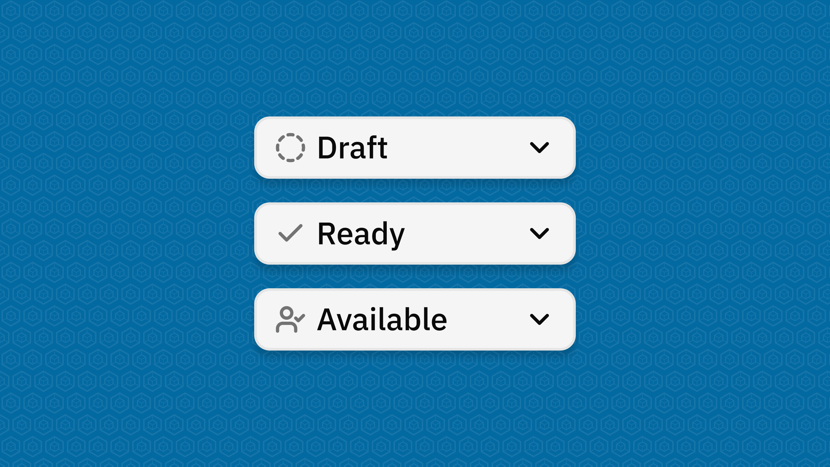 Screenshot: Status dropdown comparison