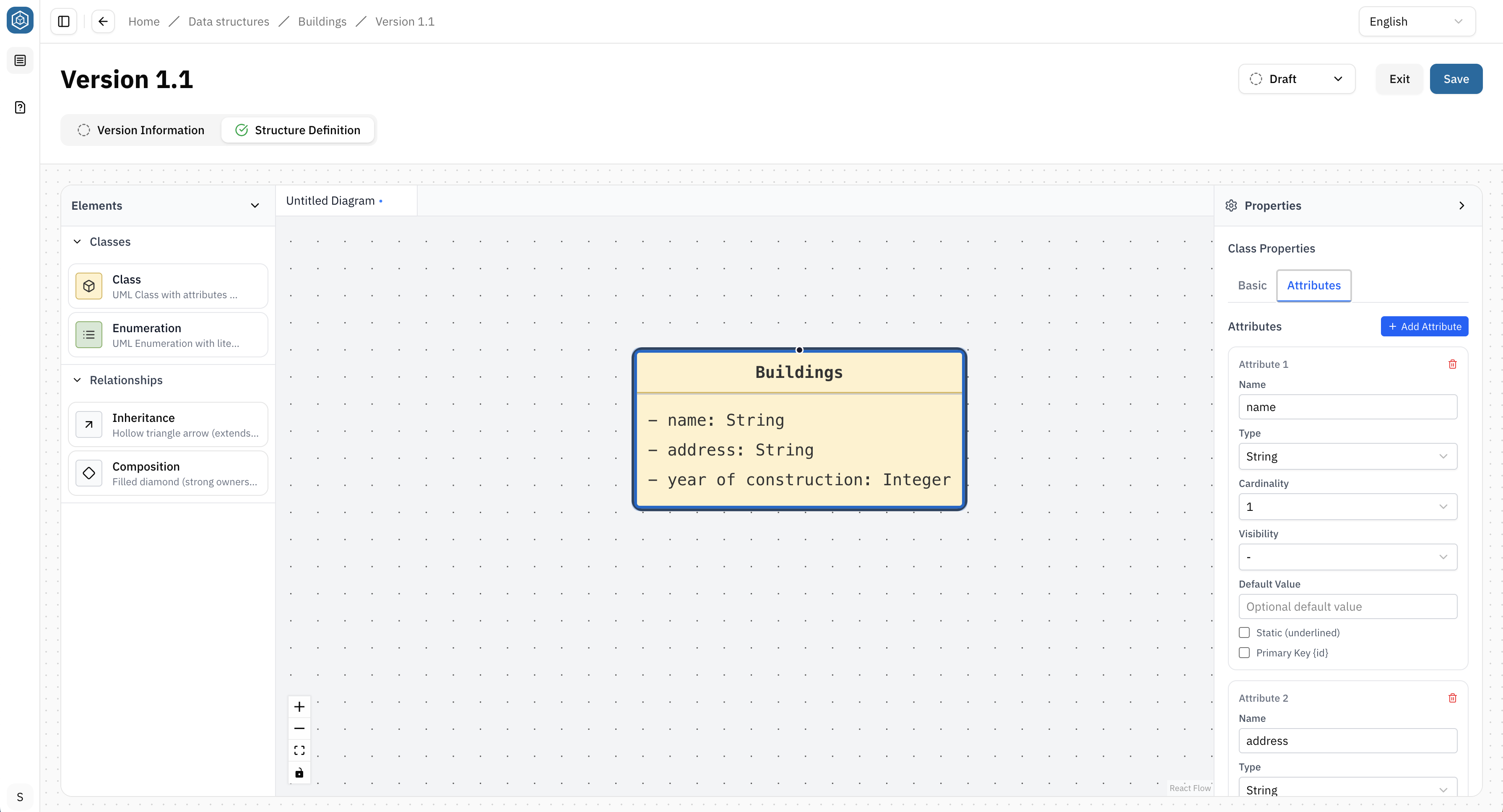 Screenshot: Create and design a Class