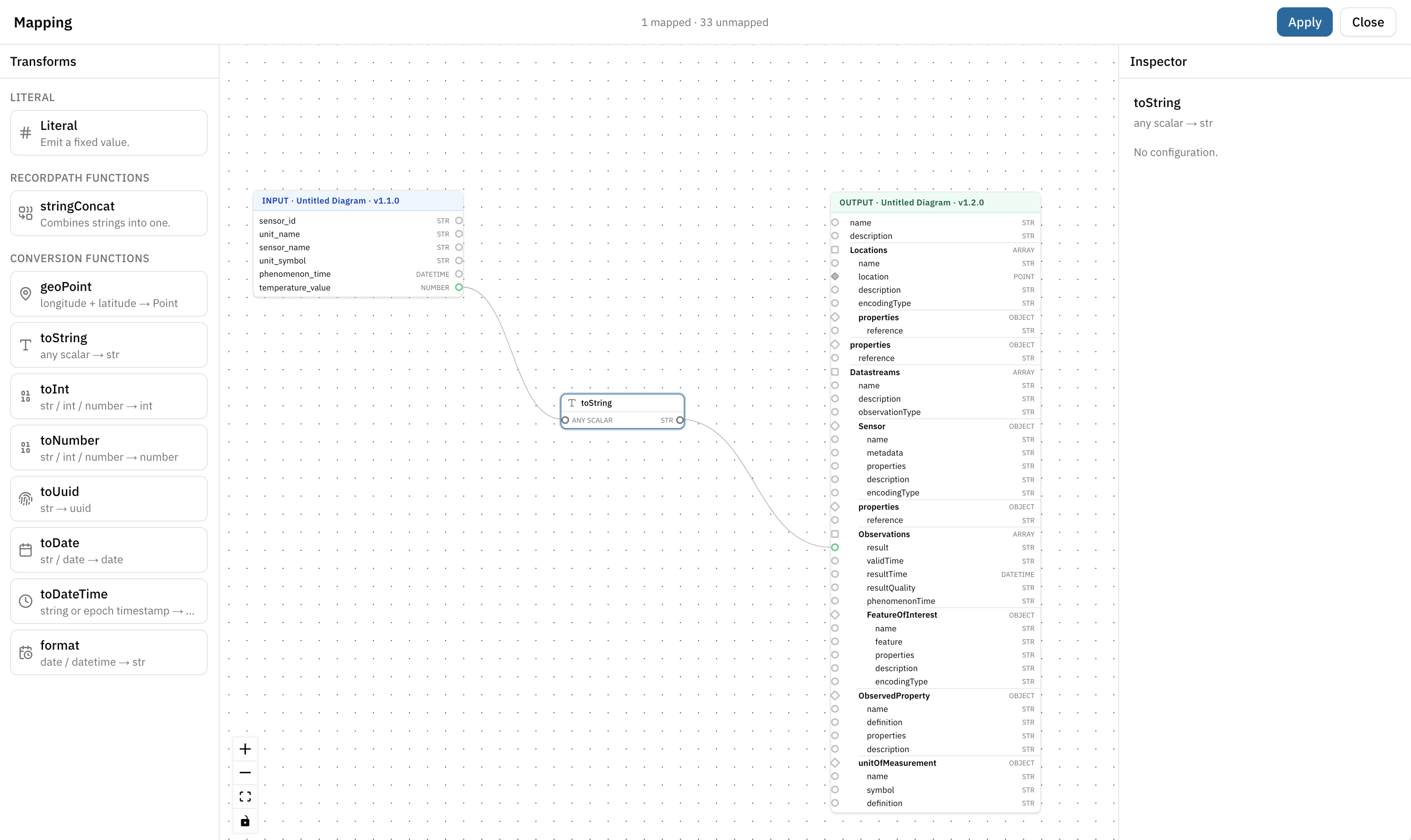 Screenshot: Transform