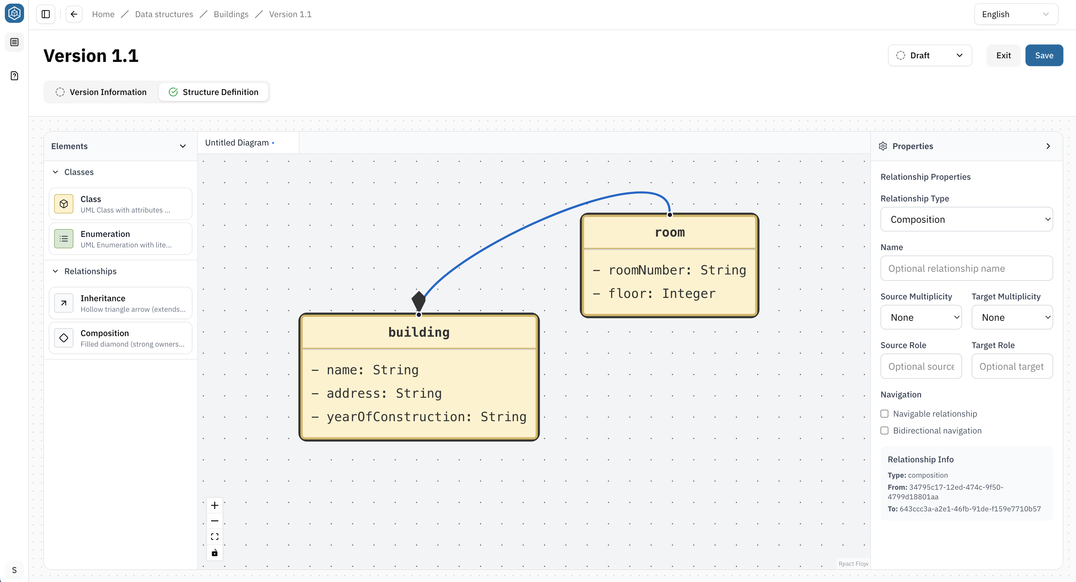Screenshot: Create and design a Enum